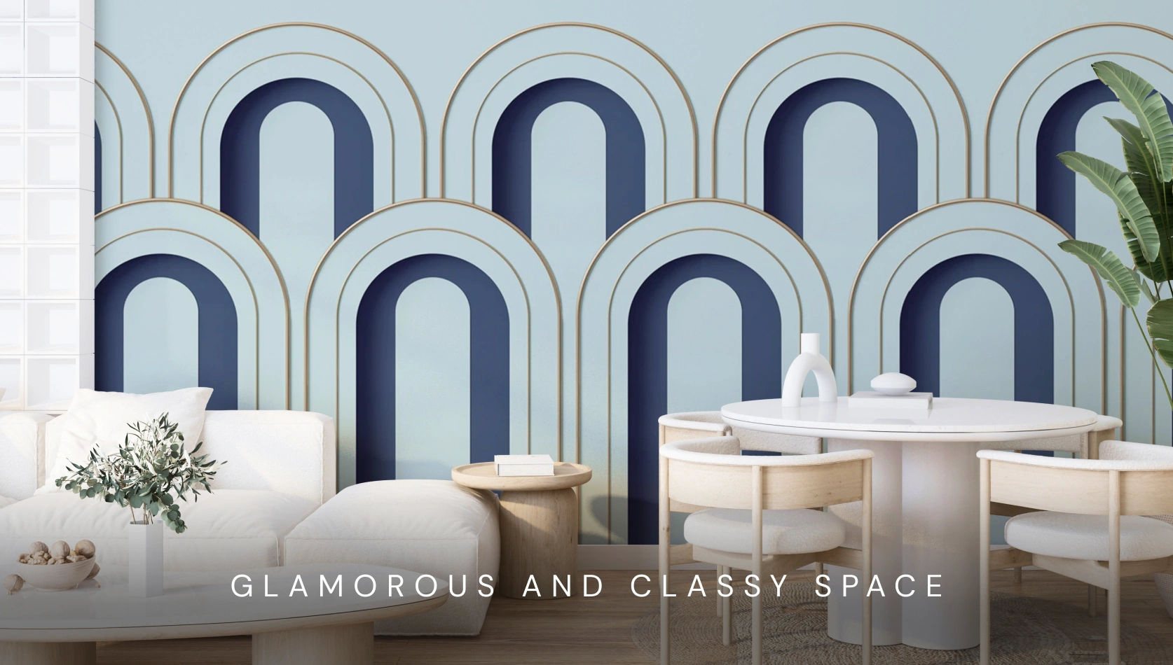 Glamorous and classy art deco wallpaper for your home